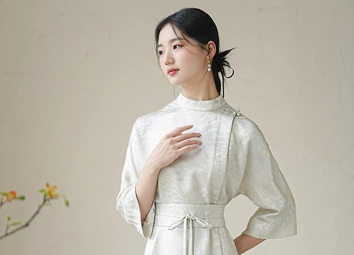 初蟬 明月清風 新中式復古中國風 禪意茶服改良洋裝