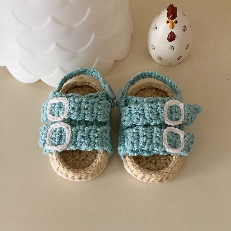Handmade custom newborn baby shoes - รองเท้าเด็ก - ผ้าฝ้าย/ผ้าลินิน 