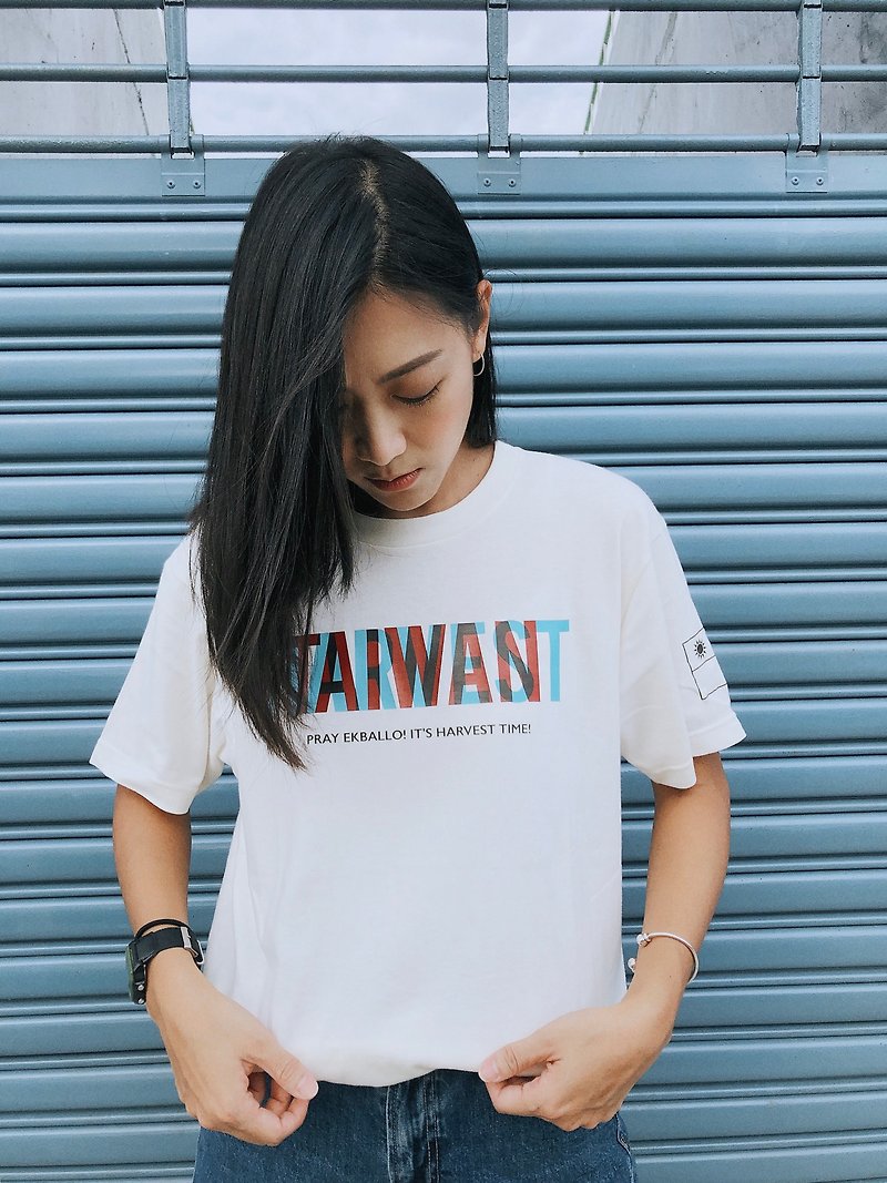Zero code discount [Harvest Moment] Taiwan Harvest Taiwan Harvest short-sleeved clothes T-shirt - เสื้อฮู้ด - ผ้าฝ้าย/ผ้าลินิน หลากหลายสี