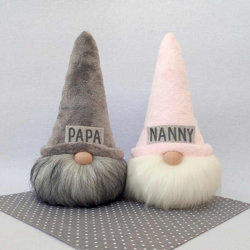 Custom Gnome Personalized Gift, Plush Gnome Gift for Mothers Day, Stuffed Gnome - Stuffed Dolls & Figurines - Other Materials 
