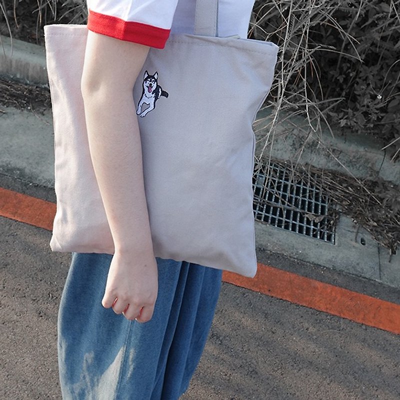 Scotch cotton canvas bag - Messenger Bags & Sling Bags - Cotton & Hemp Gray