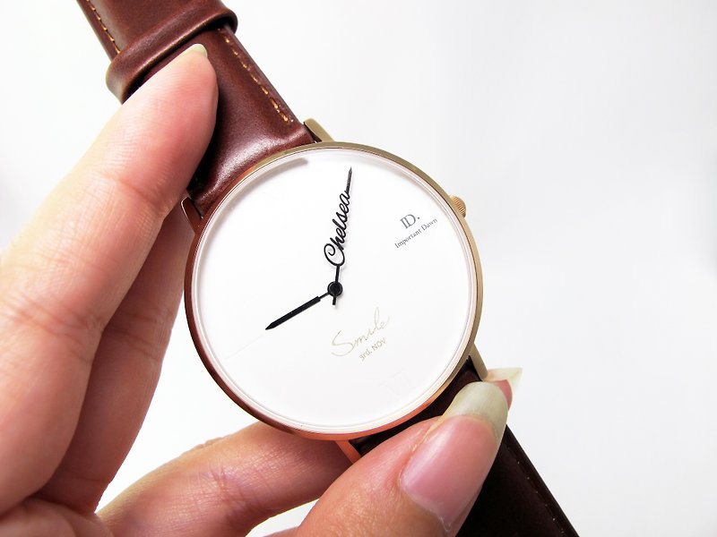 Goody Bag -客製化指針手錶+客製面板 - 女裝錶 - 其他金屬 白色