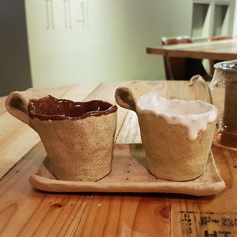 Biscuit Coffee Cup & Saucer【The series of biscuit】 - แก้วมัค/แก้วกาแฟ - ดินเผา สีกากี