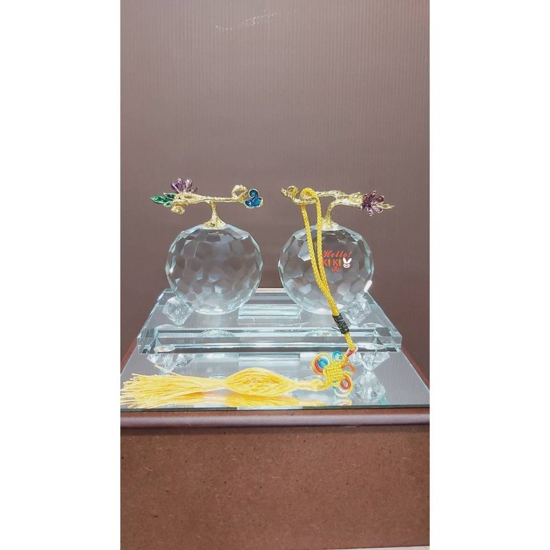水晶 事事如意  開幕禮物 升遷送禮 退休賀禮 退伍禮品 喬遷禮物 - 其他 - 其他材質 金色