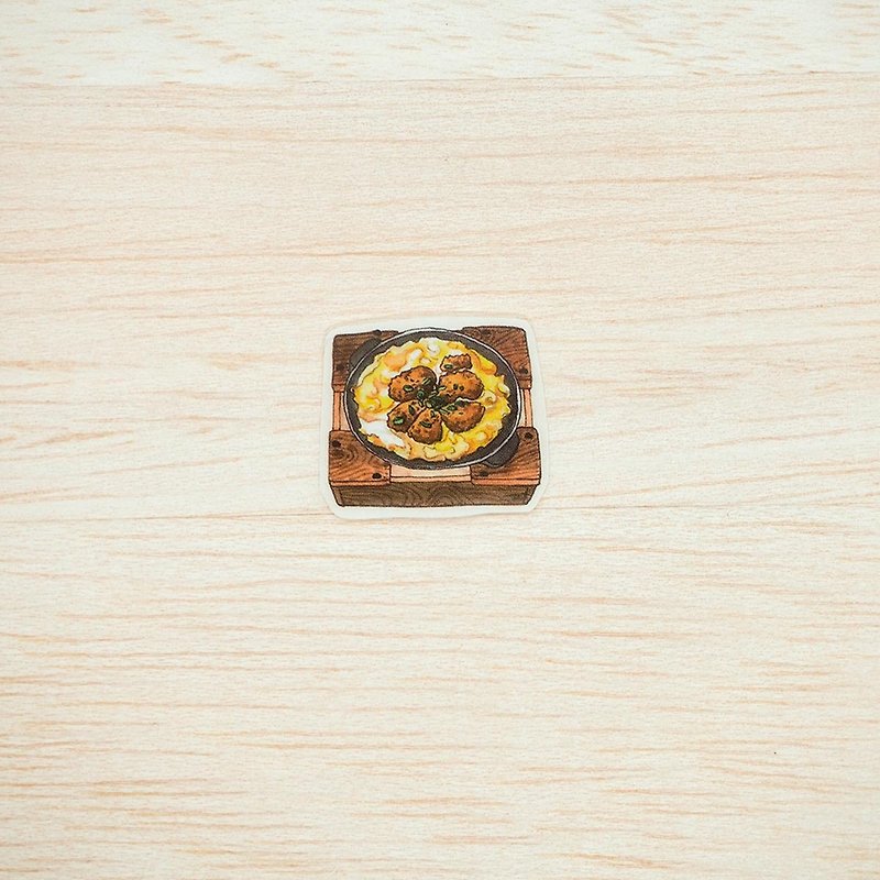 [Transparent Sticker-09-Boiling Set in Teppan Waist]-Watercolor/Wen Qing/Gourmet/Handbook/Cooking - Stickers - Paper 