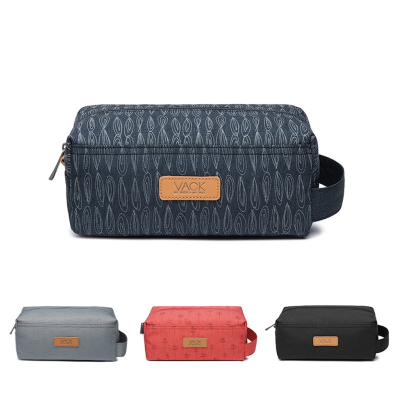 Storage bag series 2.5L travel storage bag wash toilet bag multi-functional water-repellent storage bag - กระเป๋าเครื่องสำอาง - เส้นใยสังเคราะห์ สีดำ