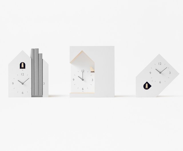 Lemnos Bookend by Nendo Cuckoo Clock - Shop lemnos-taiwan Clocks