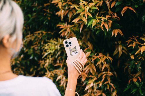 NATIVE UNION×Maison Kitsuné iPhone 14Pro Native Union x Maison Kitsuné Profile Fox Leather Magnetic