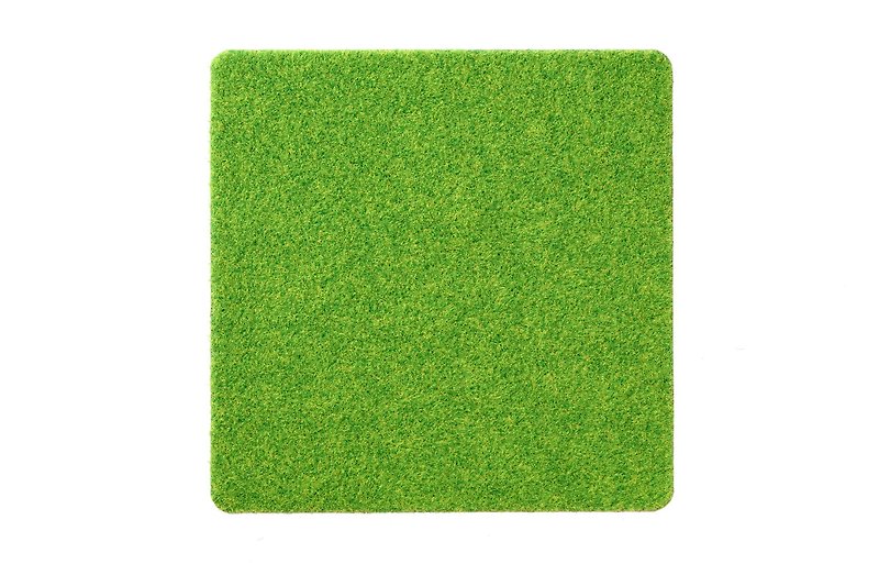Shibaful Cork Coaster - Square 軟木塞合作款杯墊 - 杯墊 - 其他材質 綠色