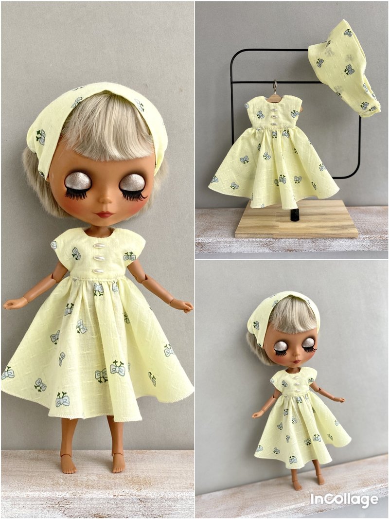 Blythe doll clothes set, Blythe dress, ready-made Blythe doll outfit - Kids' Toys - Other Metals Yellow