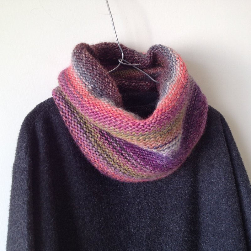 シャオファブリック - 手編みのウールのスカーフ - アリス - スカーフ - ウール 多色