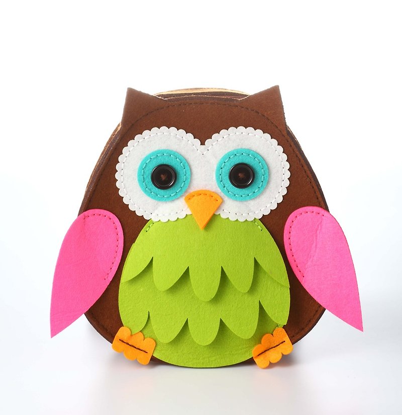 Fairy Land [Material Package] Owl Backpack-Green - Other - Other Materials 