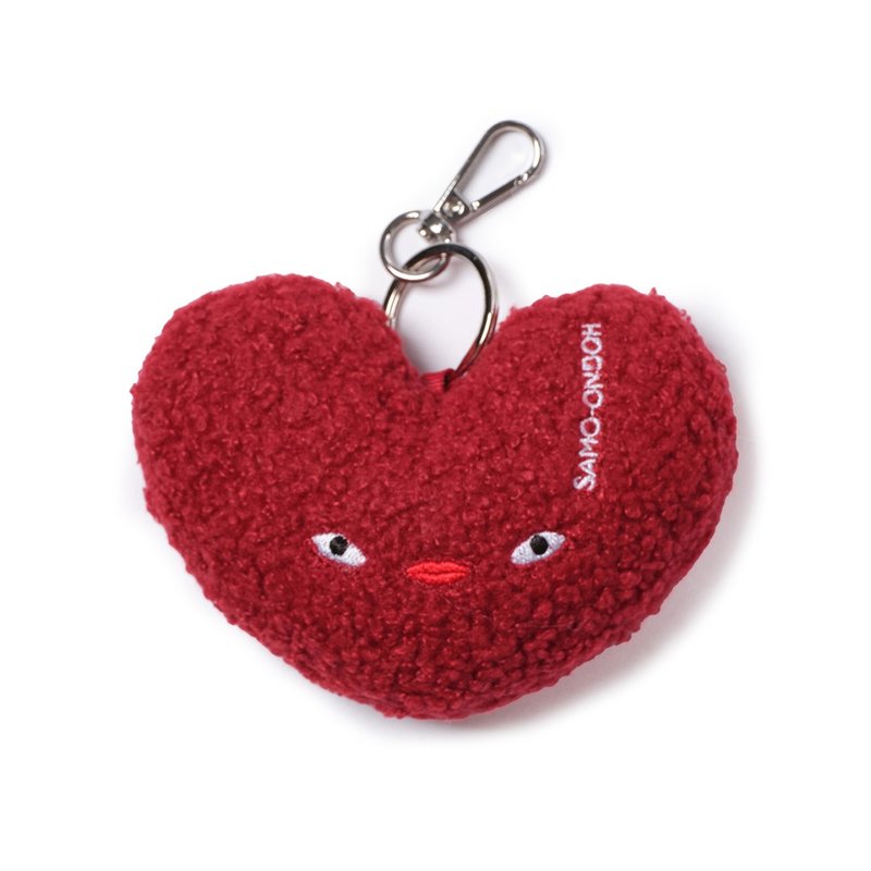 【HOT item】ACC Loveyom keychain - eco shearling red - Keychains - Other Materials Red