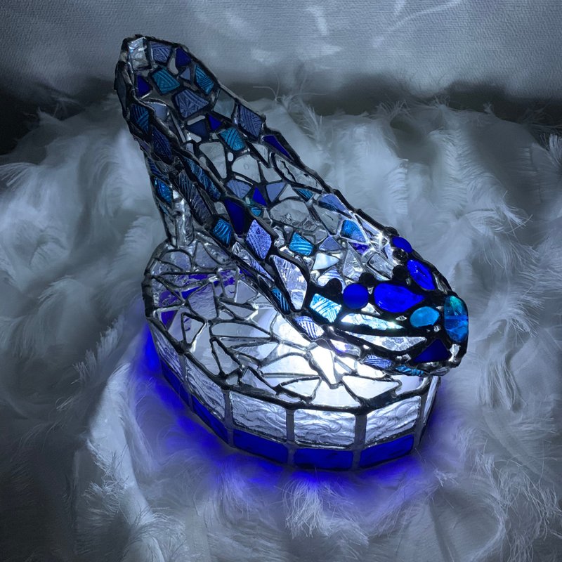 Jewel Night Cinderella Shoes Blue Sapphire - Lighting - Glass Blue