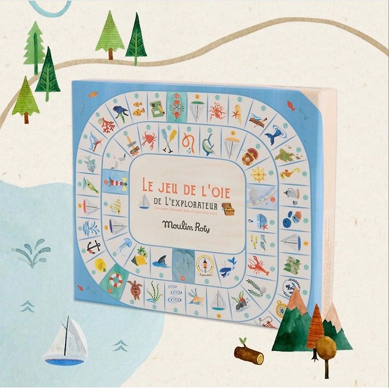 French Moulin Roty Garden Party Game-Ocean Qihang Board Game - Kids' Toys - Other Materials Multicolor