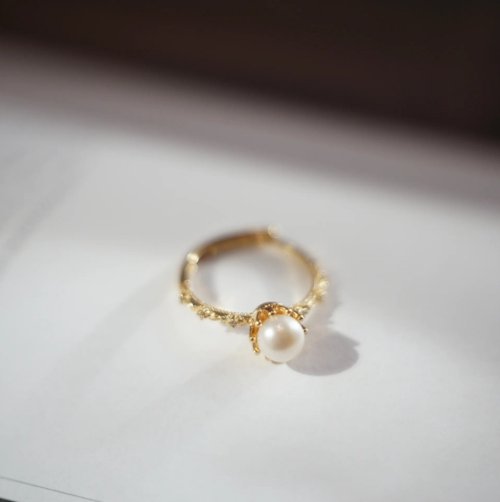 Né jewelry & life 王冠 宮廷復古珍珠戒指