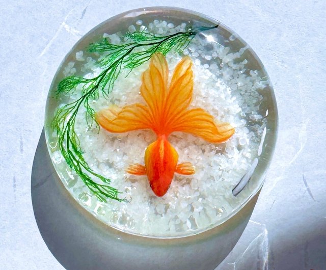 受注制作 ペーパーウェイト 文鎮 金魚 - ショップ 池波屋｜日本の金魚