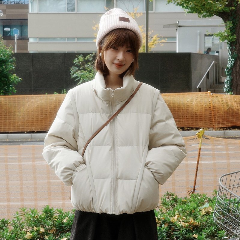 可拆卸兩穿羽絨服|外套|三色|冬款|Sora-1986 - 女大衣/外套 - 其他人造纖維 多色