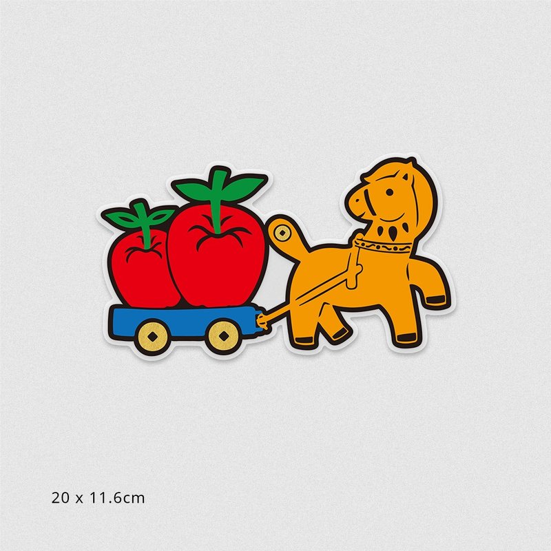 佳墨玻璃靜電貼-馬上平安 - 紅包袋/春聯 - 其他材質 紅色