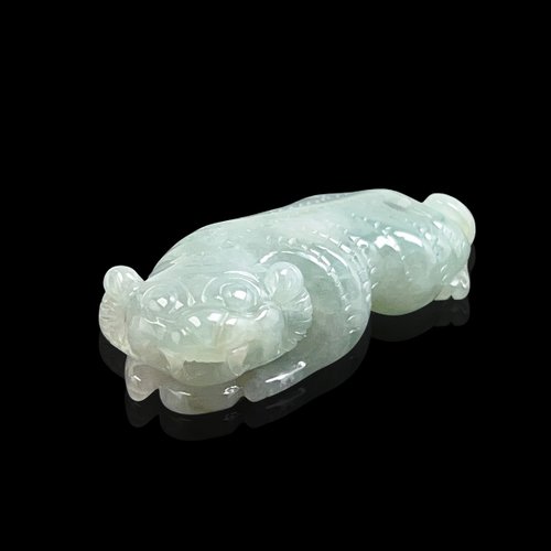 瓔珞珠寶盒 E.L.Jewelry Box 冰種翡翠老虎項鍊擺飾 | 天然緬甸玉翡翠A貨 | 送禮