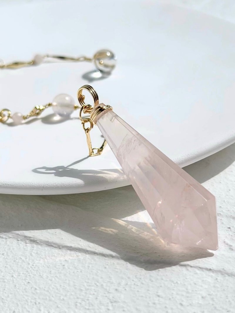 【Crystal Pendulum】Powder Quartz/Design Pendulum - Charms - Crystal 