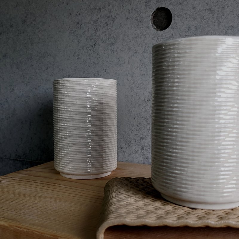 Ceramic 3D Printing | Woven Mug - 250 ml Everyday - แก้ว - เครื่องลายคราม 