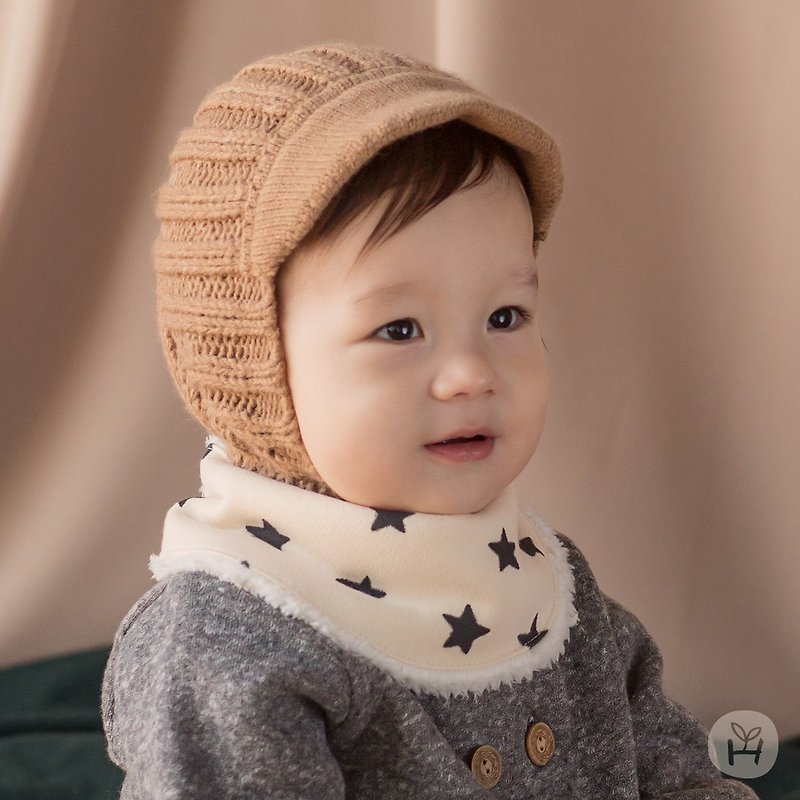 Happy Prince Korean-made Benjamin warm baby and children's snood scarf - Bibs - Cotton & Hemp Multicolor