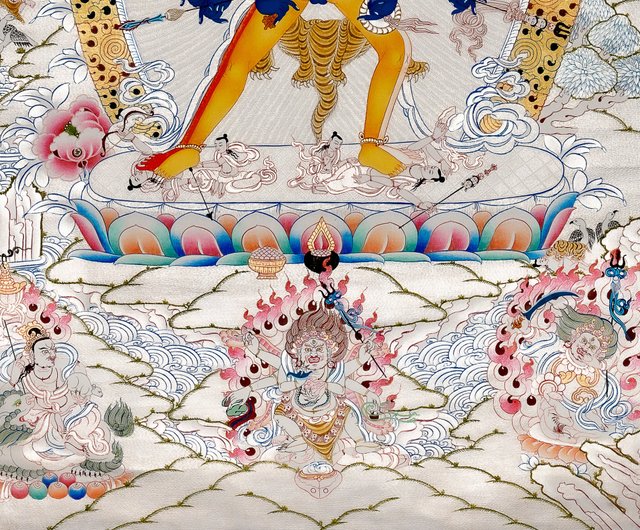 チャクラサンバラ タングカ | チベットアート 神聖な結びつきと