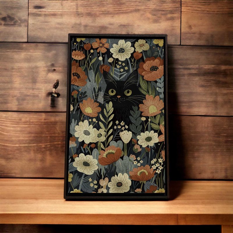 Meow-Sea of ​​Flowers - Items for Display - Wood Brown