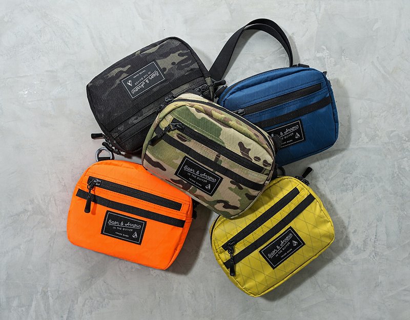 【Soar&Arrow】X-PAC Attach high-performance 3WAY small bag waist bag chest bag side backpack - Messenger Bags & Sling Bags - Other Man-Made Fibers Multicolor