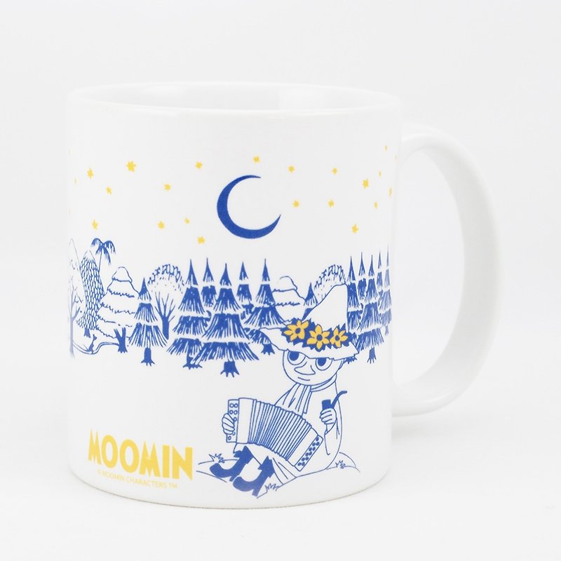 Authorized by Moomin-Mug [Midsummer Night] - แก้วมัค/แก้วกาแฟ - เครื่องลายคราม สีน้ำเงิน