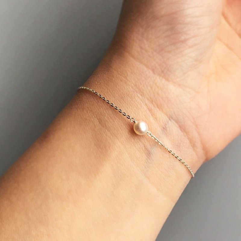 Order page K10PG rose gold Akoya Bracelet - 手鍊/手環 - 貴金屬 金色