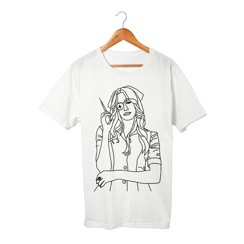 California Mountain Snake T-shirt - Men's T-Shirts & Tops - Cotton & Hemp White