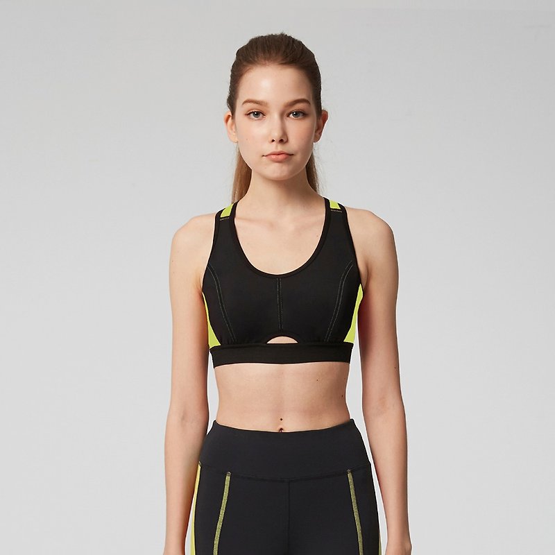 TCool Sports Bra (Neon Yellow) - Women's Underwear - Polyester Green