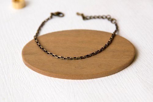 zoeshop-handmade 環環相扣 / 古銅細鏈