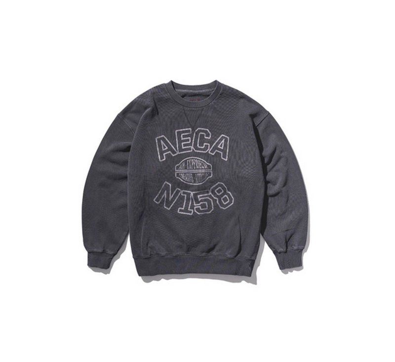 AECA Classic Symbol Sweat Shirts大學衛衣 - 男夾克/外套 - 其他材質 黑色