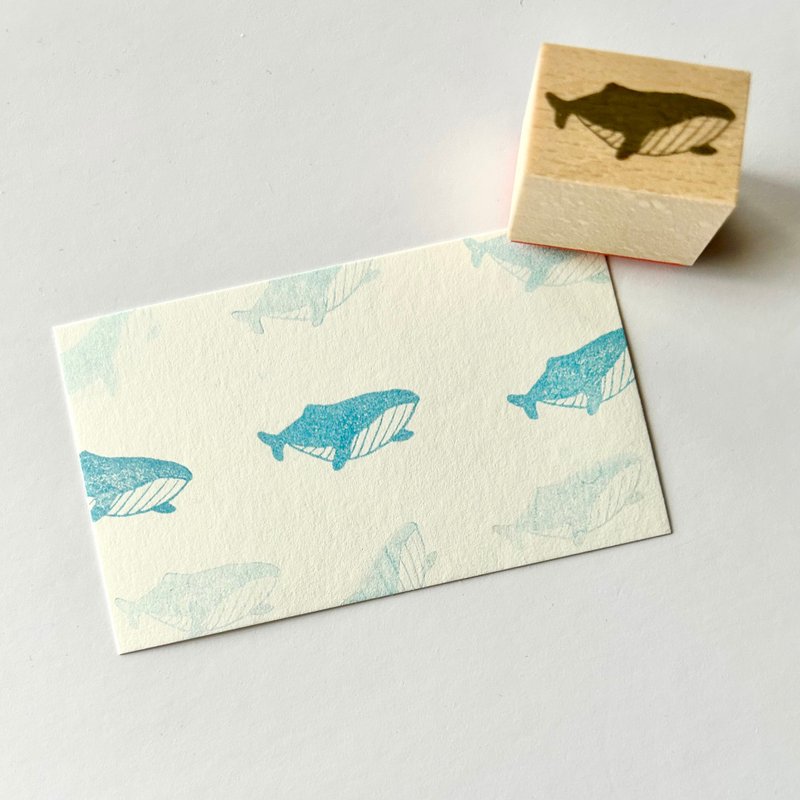 Rubber stamp whale - Stamps & Stamp Pads - Rubber Blue