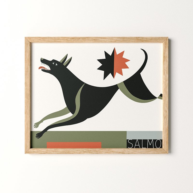 The Black Dog Black Dog-Prints/Hangings/Posters - โปสเตอร์ - กระดาษ สีดำ