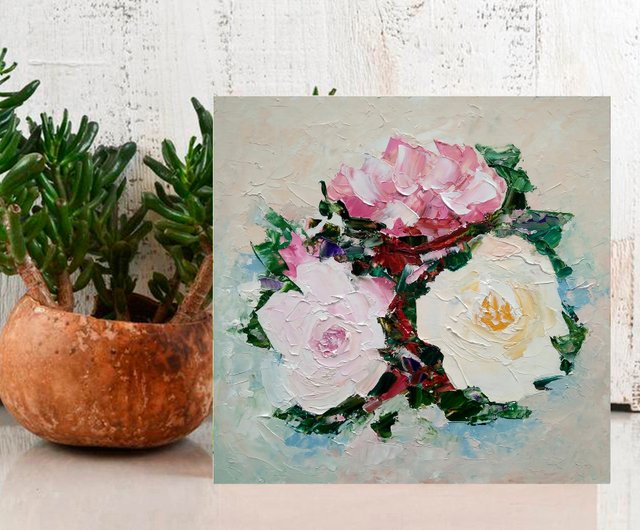 絵画　花　原画 Amazon | 水墨画（墨彩）招福「さくら 桜」 花《原画》色紙 絵画