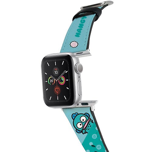 HongMan康文國際 【Hong Man】三麗鷗系列 Apple Watch 皮革錶帶 點點人魚漢頓