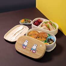 【Pinkoi x miffy】miffy 雙層環保餐盒 + 餐具套裝