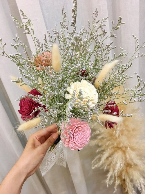 Mini bouquets of flowers for a single order of more than 15 bouquets of the  same style, take orders/graduation bouquets/wedding bouquets - Shop  chichichi.naunau Dried Flowers & Bouquets - Pinkoi