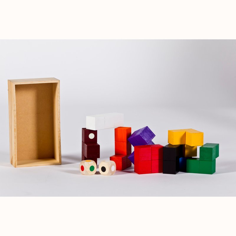 Fighting blocks - Board Games & Toys - Wood Khaki