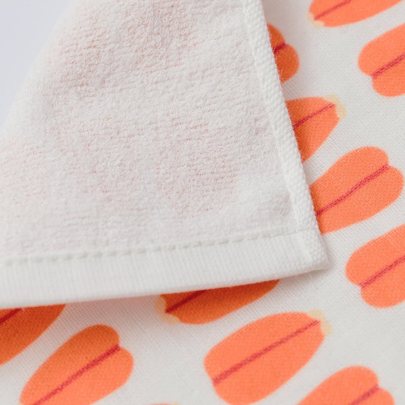 [Jinyuanxing] Mullet roe pure cotton handkerchief l handkerchief small towel square towel double-sided material - ผ้าเช็ดหน้า - ผ้าฝ้าย/ผ้าลินิน หลากหลายสี