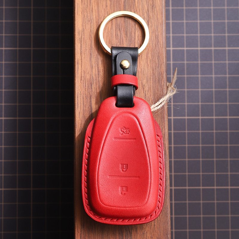 [Crazy Craftsman] Fully handmade custom high-end gifts For Chevrolet Chevrolet car key holster - Keychains - Genuine Leather 