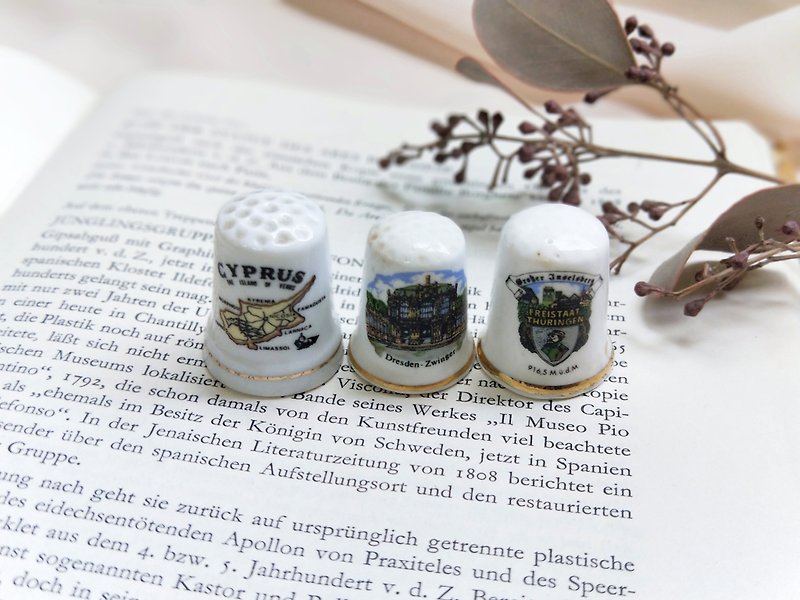 [Good day fetish] Special small items/European travel collection/Thimble for sewing/Ornament/Thimble07 - Items for Display - Pottery Multicolor