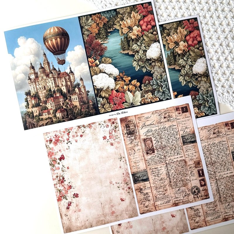 Z639 - a variety of background - 貼紙 - 紙 