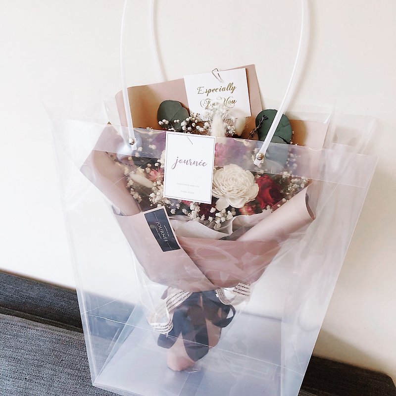 journee purchase - flower bouquet transparent bag - ตกแต่งต้นไม้ - กระดาษ 
