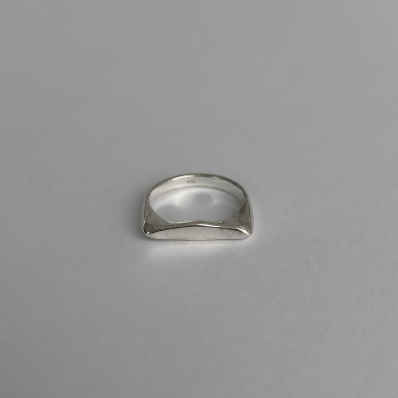 戒指 925純銀 arch ring01 - 戒指 - 其他金屬 