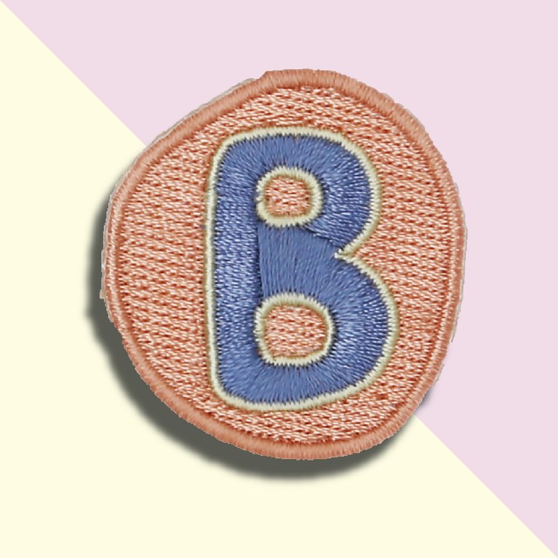 童趣刺繡貼-B - 徽章/別針 - 繡線 粉紅色